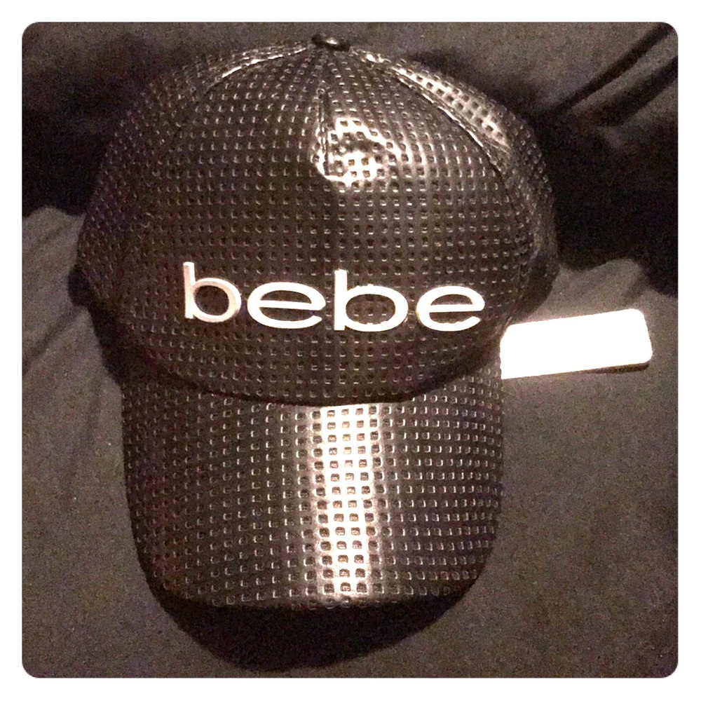 Bebe black baseball cap